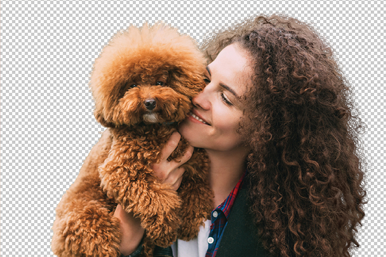 Br24 How much does a clipping cost and why?: Portrait of woman holding a poodle after clipping