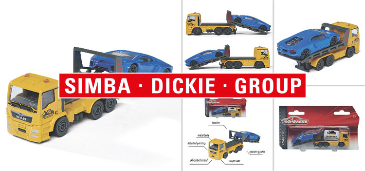 Br24 Blog Die unterschiedlichen Arten von Produktfotos: Logo Simba Dickie Group GmbH, im Hintergrund verschiedene Abbildungen von Spielzeugautos