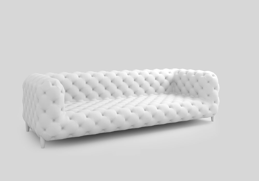 Br24 CGI/3D: Modelling of a couch before rendering