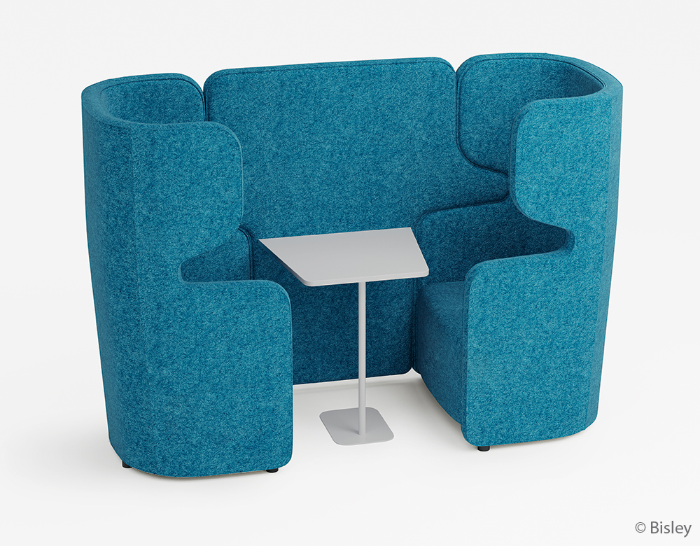 Br24 Colour Correction: Modern seating in blue